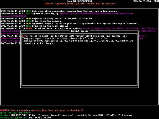 nslookup error