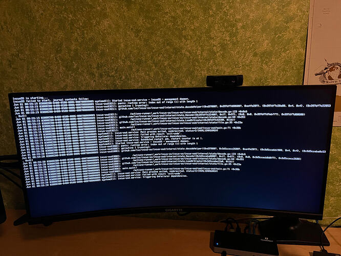 incusOS error
