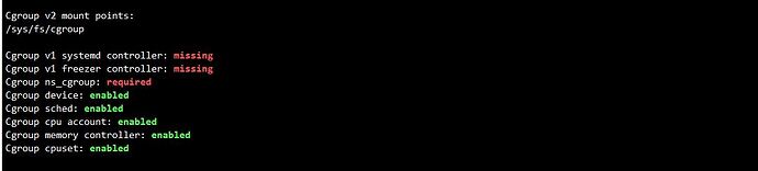 cgroup缺失