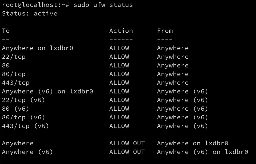 Apt Get Update Not Working Inside Container When Ufw Enabled Ubuntu 20