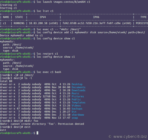 Can't see rootfs LXD Linux Containers Forum